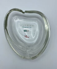 Vintage RX Advertising Ashtray Ultran Phenaglycodol Lilly Clear Glass 6” Cigar picture