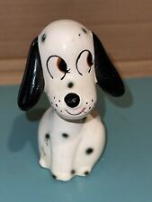 Vintage Enesco Dog Puppy Hound Ceramic Pen Pencil Holder / Flower Frog Kitschy picture