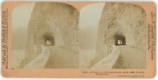 1903 Real Photo Stereoview Griffith A Tunnel on the Axenstrasse in Switzerland picture