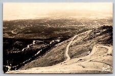 Pikes Peak Auto Hwy. Harold Sanborn Photo.  Colorado Real Photo Postcard. RPPC picture