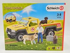New Schleich 42503 Farm World Vet Visit the Farm Veterinarian & Truck Toy picture