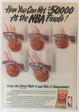 Fritos Corn Chips NBA Finals 1988 Vintage Print Ad 7.5x10.5 Inches Wall Decor  picture