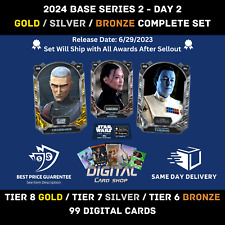 Topps Star Wars Card Trader 2024 BASE SERIES 2 DAY 2 GOLD SILVER BRONZE Tier 8+ picture