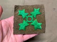 ORIGINAL WWI US M1917 WOOL TUNIC 4TH INFANTRY DIVISION SLEEVE INSIGNIA PATCH picture