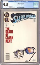 Superman #100N Jurgens Newsstand Variant CGC 9.8 1995 4376202001 picture