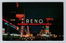 Reno NV-Nevada, Famous Reno Arch, Vintage Postcard picture