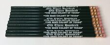 NOS 20 DESCENDANTS OF AUSTIN’S OLD 300 “THE SEED COLONY OF TEXAS” PENCILS picture