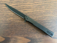 Ocaso The Solstice Folding Knife Black Titanium Handle S35VN Demko Design picture