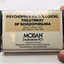 VINTAGE MEDICAL CASSETTE PSYCHOLO PHARMOLOGICAL TREATMENT SCHIZOPHRENIA NEW TAPE picture