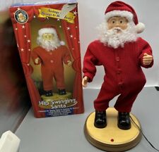 Vintage 90s Christmas Gemmy Hip Swinging Santa North Pole Productions 1998 WORKS picture