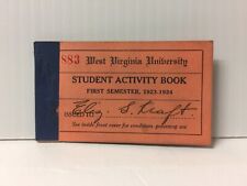 Vintage 1923-24 West Virginia University Student Activity Book Event Coupons picture