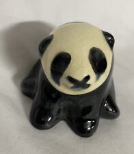 Vintage Panda Bear Small Figurine Statue Collectible Animals Pottery C36 picture
