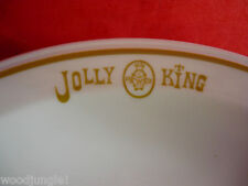 2 Vintage JOLLY KING PLATTERS PLATE MARK BUFFALO CHINA MID CENTURY MODERN ATOMIC picture