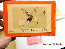 Set of 6 Vtg Greeting Cards in Box Art Designed by Chang Shu Chi Chinese Notes picture