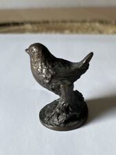 Vintage Scotland Pretty Bird Figurines Bronze Age Handmade Handpainted picture