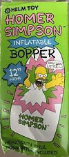 1990 The Simpsons HOMER SIMPSON 12” HIGH INFLATABLE BOPPER Vintage NEW picture