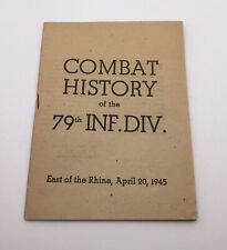 Combat History of the 79th Infantry Division Booklet picture