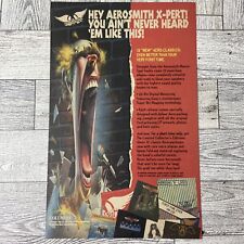 Print Ad Aerosmith Vintage Columbia Records Poster Authentic Promo Art 1993 Sony picture