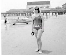 Beach Blonde FOUND COLOR PHOTO PRETTY WOMAN  Original Snapshot 210 LA 80R picture