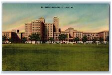 St. Louis Missouri Postcard Barnes Hospital Exterior View c1940 Vintage Antique picture
