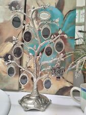 18 Photo Picture Frame Pewter Family Tree (Things Remembered) 12.5