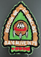 Boy Scout OA Section NE-1C 1975 Conclave Cloth Patch picture