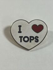 Heart Shaped I Love Tops Collectible Souvenir Lapel Pin picture
