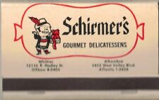 SCHIRMER'S-WHITTIER-ALHAMBRA,CA.-THREE INCHES WIDTH-FULL-GOOD SHAPE-1980'S picture