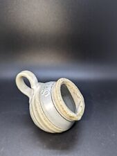 Vintage Stoneware Pottery Salt Cellar Trinket Dish Studio Art - Signed - 2.5