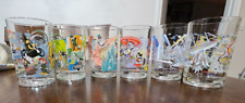 McDonalds Vintage Disney Cups 100 years/25 years- 6 glasses total picture