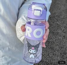 Kuromi Water Bottle Purple 20oz Sports Bottle New Sanrio 2023 picture