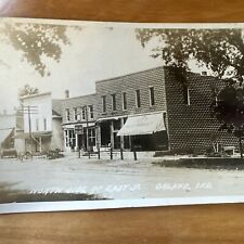 Vtg Postcard RPPC Orland Indiana East Street Downtown 1916 Potterville Mi picture