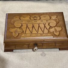 Vintage Hand Made Wood Box Document Jewelry Box 9x5 💖/ See Details picture