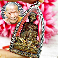 Miniature Monk Kalong Carry Lersri Hermit Head NaWaLoHa Be2551 Thai Amulet 15568 picture