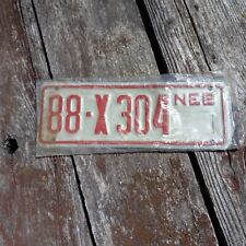 1990 Nebraska TRAILER License Plate - 