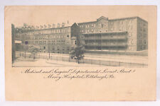 1909 Mercy Hospital Pittsburgh PA RPO Postal Cancel Harwell Evans Postcard picture