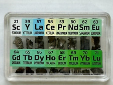 Micro Rare Earth Metal Element Set Smallest in the World Scandium Lutetium Stand picture
