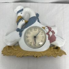 VTG Burwood New Haven Quartz Wall Clock Goose Mom Geese Country Grandma Core picture