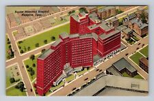 Memphis TN-Tennessee, Baptist Memorial Hospital, Antique Vintage Postcard picture