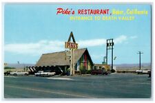 c1950's Pike's Restaurant Roadside Cars Baker California CA Vintage Postcard picture