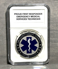 EMT Emergency Medial Technician/Services Challenge Coin 40mm New with Case picture