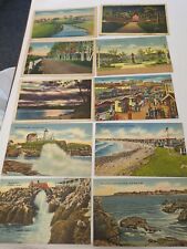 Vintage Mixed Lot of 25  Maine Post Cards 10 Linen, 50s-70s picture