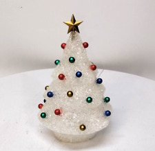 Vintage Christmas Tree 3D Melted Plastic Popcorn Tabletop Decoration picture