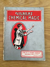 AC Gilbert Chemical Magic Booklet 1920 Tricks Reactions Homeschool picture