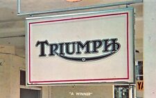 AD Postcard Triumph CD357-A Outdoor Electric Sign Milwaukee, Wisconsin~119536 picture