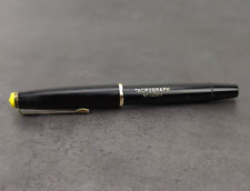 Vintage Tacrograph No 4400-1 Fountain Pen Germany Black Yellow Missing Nib #H3 picture