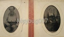 2 Tintype Photographs Identified William Margaret Glass Fayetteville, AR History picture