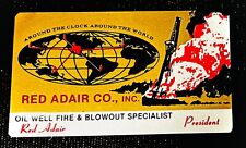 Red Adair Metallic Business Card  picture