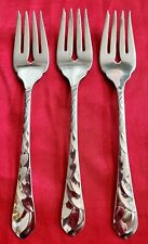 Oneida Community PACIFIC TIDE Set of 3 Salad/Dessert Forks Stainless18/8Flatware picture