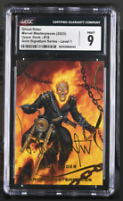 2023 Ghost Rider 19 Marvel Masterpieces Gold Signature Series, CGC Graded 9 Mint picture